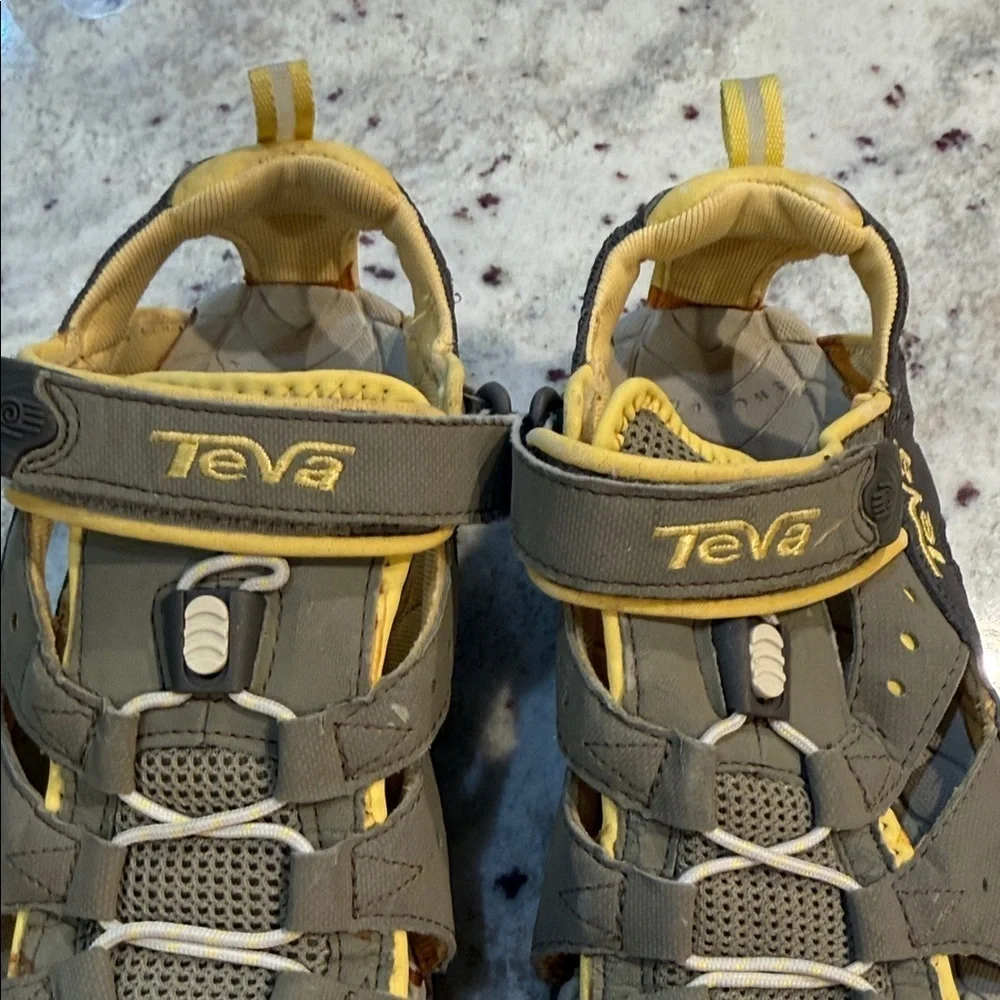 Teva Kids' Sandals in Gray and Yellow